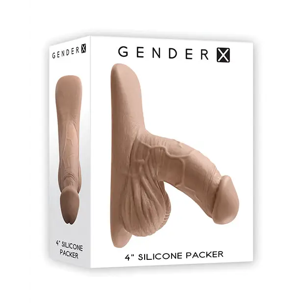 Gender X 4’’ Silicone Packer - Tan - Transgender Products