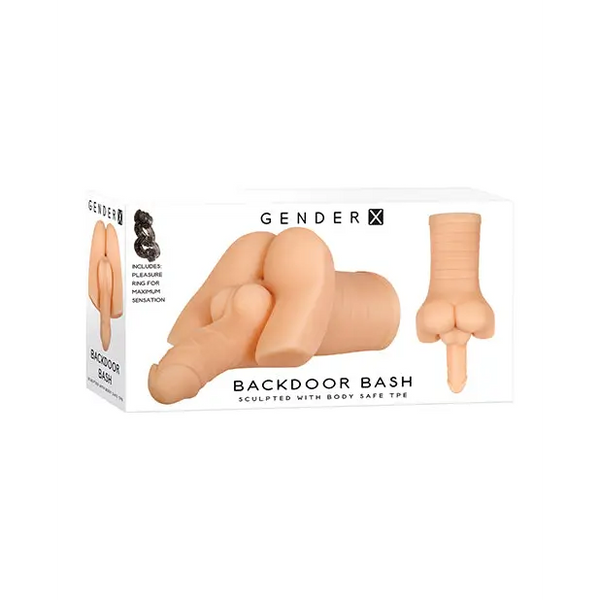 Gender X Backdoor Bash Stroker - Light - Dolls & Masturbators