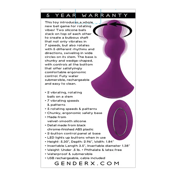 Gender X Ball Game - Purple - Vibrators