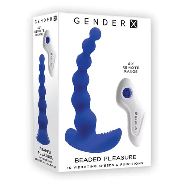 Gender X Beaded Pleasure - Blue - Anal Products