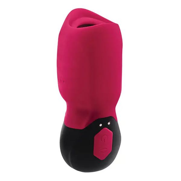 Gender X Body Kisses Vibrating Suction Massager - Red/Black - Dolls & Masturbators