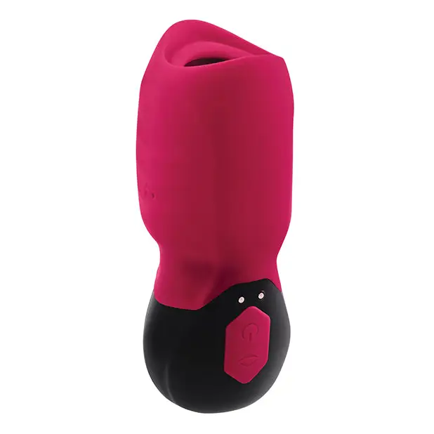 Gender X Body Kisses Vibrating Suction Massager - Red/Black - Dolls & Masturbators