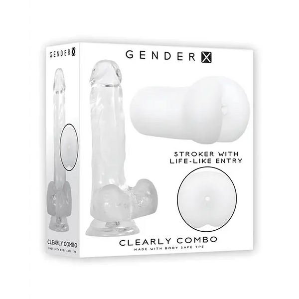 Gender X Clearly Combo - Clear - Dolls & Masturbators
