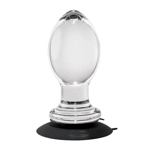 Gender X Crystal Ball Plug w/Suction Cup - Clear - Anal Products