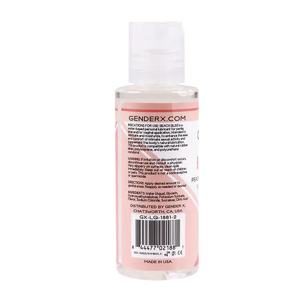 Gender X Flavored Lube - 2 oz Beach Bliss - Lubricants