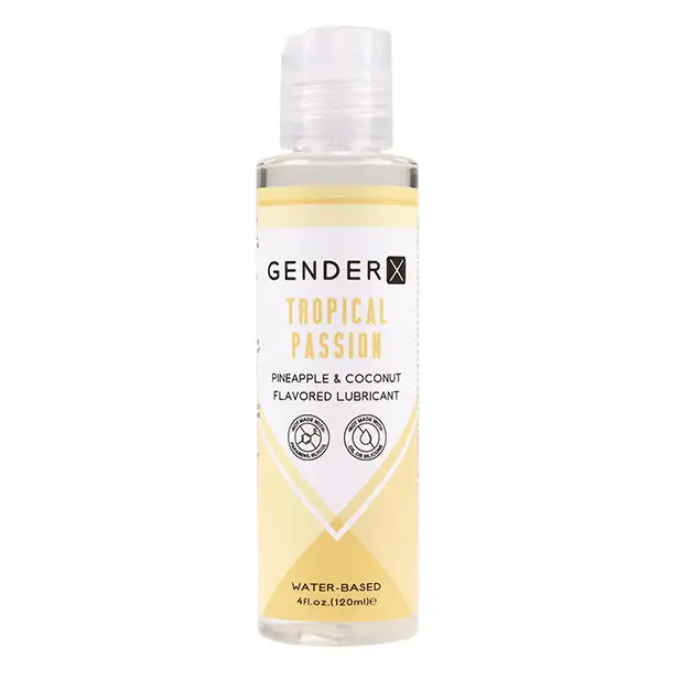 Gender X Flavored Lube - 4 oz Tropical Passion - Flavored