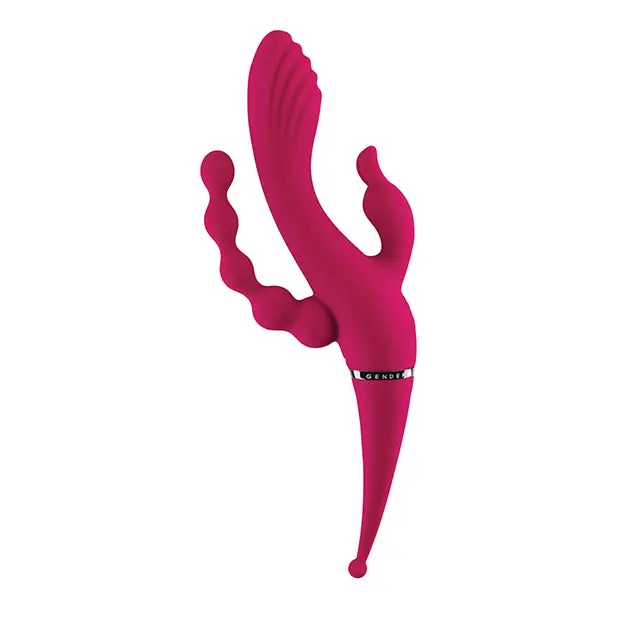 Gender X Four by Four Vibrator - Burgundy - Vibrators