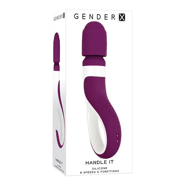 Gender X Handle It Wand - Purple/White - Massage Products
