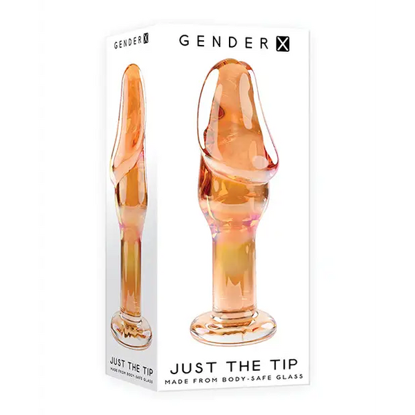 Gender X Just the Tip Glass Plug - Multi Color - Anal Products