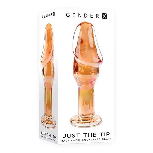 Gender X Just the Tip Glass Plug - Multi Color - Anal Products