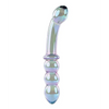 Gender X Lustrous Galaxy Wand Dual Ended Glass Massager - Green - Dongs & Dildos