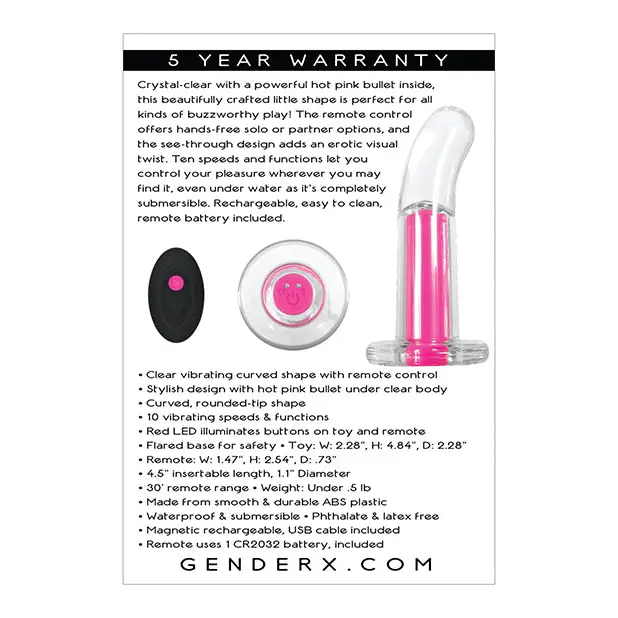 Gender X Pink Paradise - Clear/Pink - Anal Products