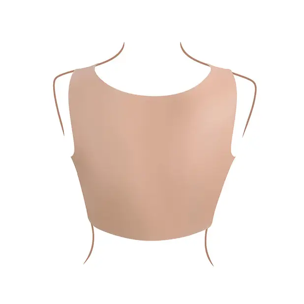 Gender X Realistic Undergarment Plate D-Cup - Light - Transgender Products