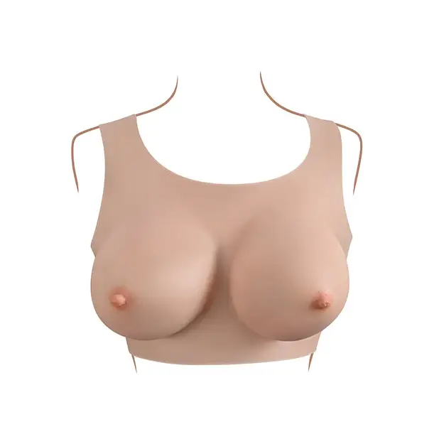 Gender X Realistic Undergarment Plate D-Cup - Light - Transgender Products