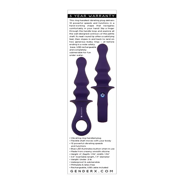 Gender X Ring Pop - Purple - Anal Products