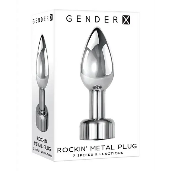 Gender X Rockin Metal Plug - Chrome - Anal Products