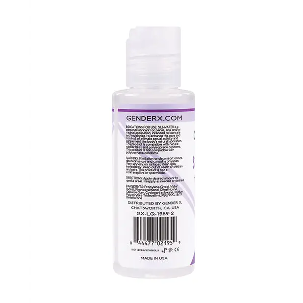 Gender X Sili-Water - 2 oz - Lubricants