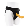 Gender X Sweet Embrace Dual Motor Strap On Vibe w/Harness - Yellow - Strap Ons