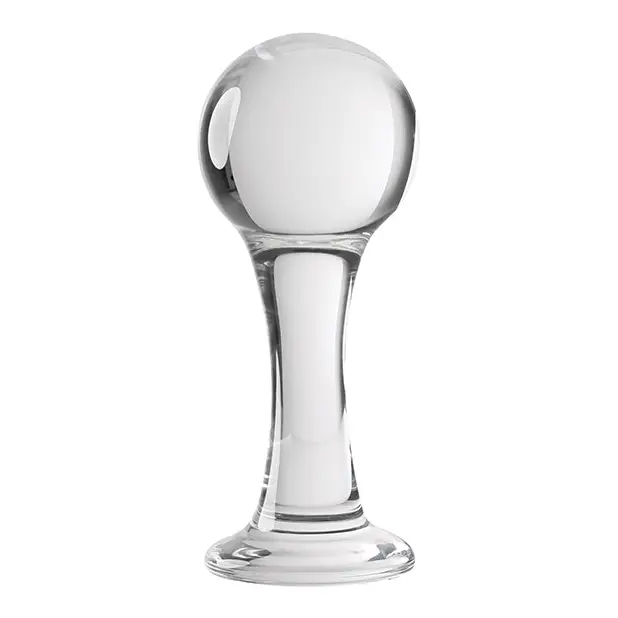 Gender X The Baller Glass Plug - Clear - Anal Products