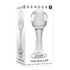 Gender X The Baller Glass Plug - Clear - Anal Products
