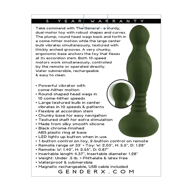 Gender X The General - Green - Vibrators