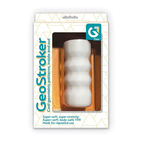 GeoStroker Four 5’’ Ultra-Soft Stroker - White - Dolls & Masturbators