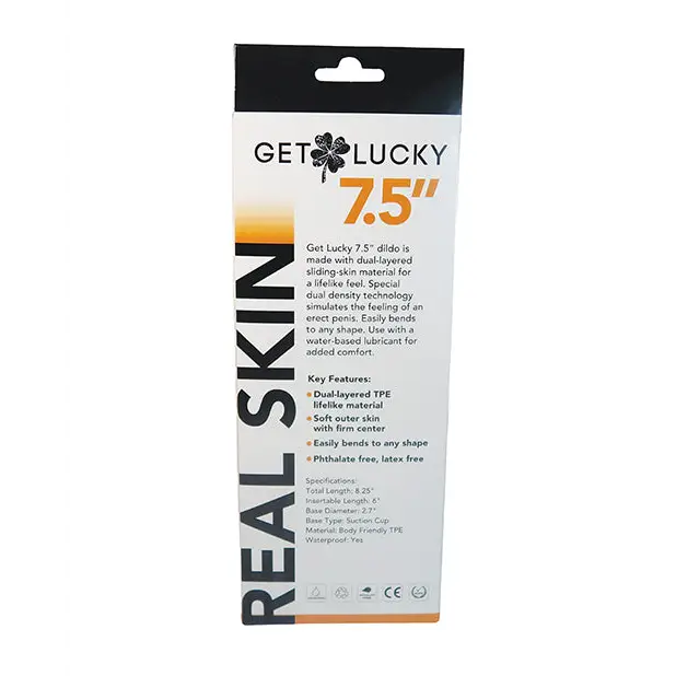 Get Lucky 7.5’’ Real Skin Series - Flesh - Dongs & Dildos