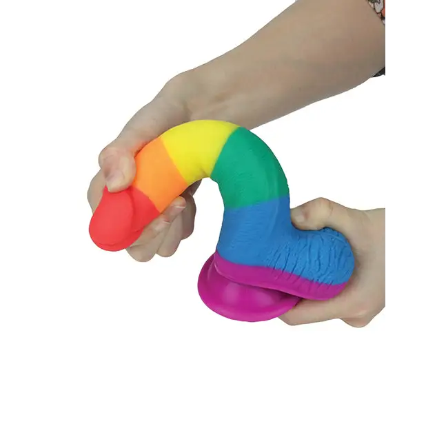 Get Lucky 7.5’’ Real Skin Series Pride- Rainbow - Gay & Lesbian Products