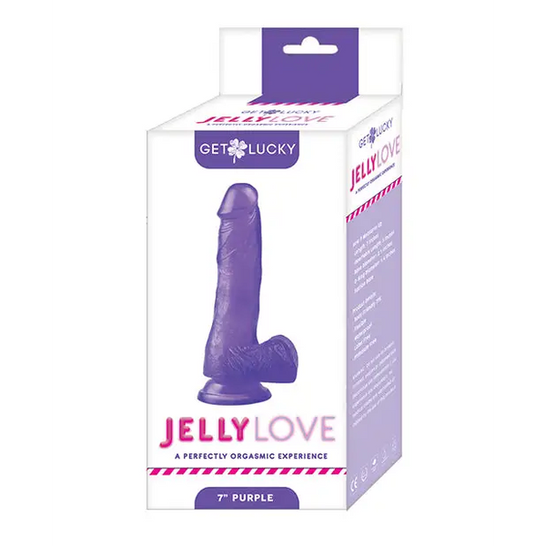Get Lucky 7’’ Jelly Series Jelly Love - Purple - Dongs & Dildos