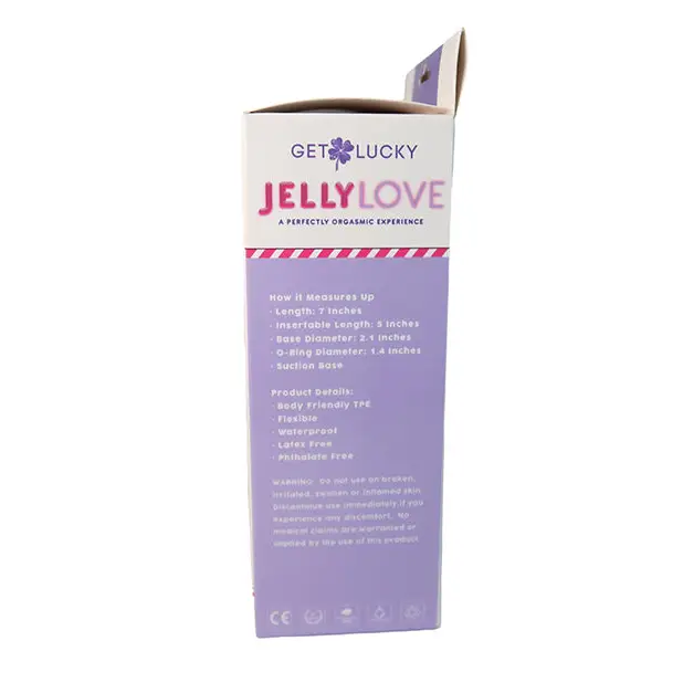 Get Lucky 7’’ Jelly Series Jelly Love - Purple - Dongs & Dildos