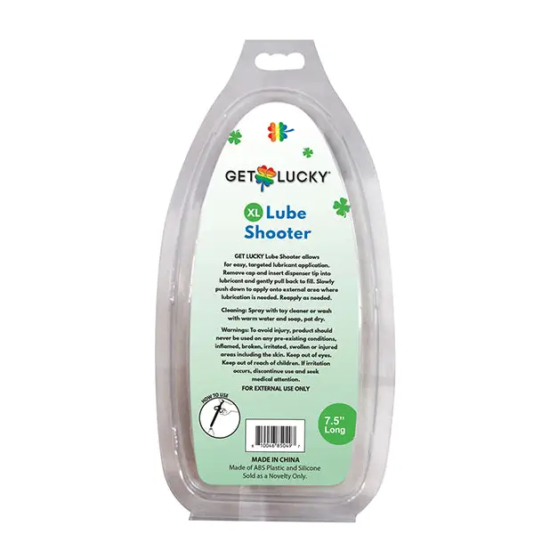 Get Lucky Lube Shooter - XL Black - Lubricants