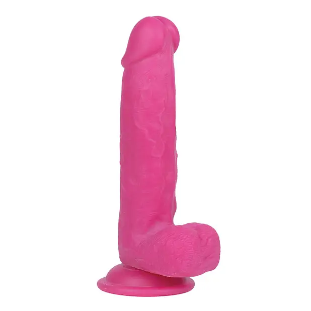 Get Lucky Mr. Pink 7.5’’ Dual Layer Dong - Dongs & Dildos