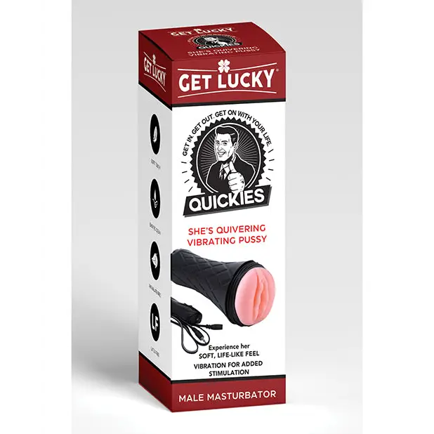 Get Lucky Quickies She’s Quivering Vibrating Pussy Masturbator - Dolls & Masturbators