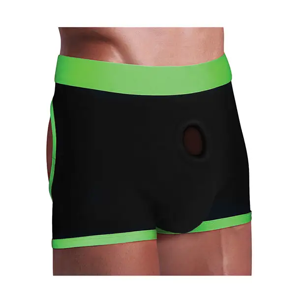 Get Lucky Strap On Boxers - XS-S Black/Green - Strap Ons