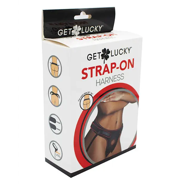Get Lucky Strap On Harness - Black - Strap Ons