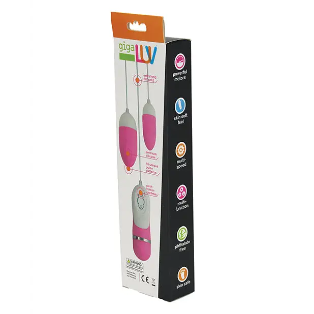 GigaLuv Dual Vibra Bullets - 10 Functions Pink - Stimulators