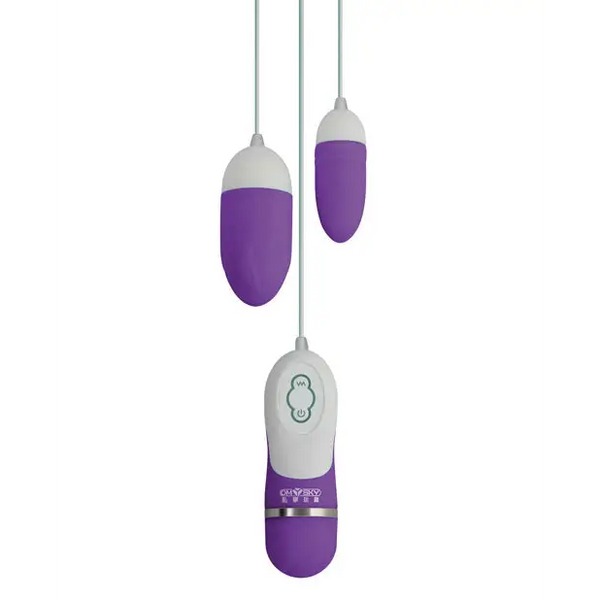 GigaLuv Dual Vibra Bullets - 10 Functions Purple - Stimulators