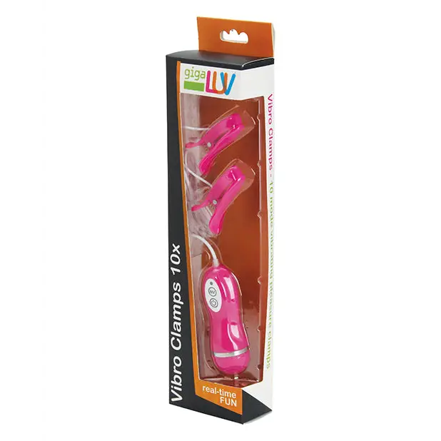 GigaLuv Vibro Clamps - 10 Functions Pink - Stimulators