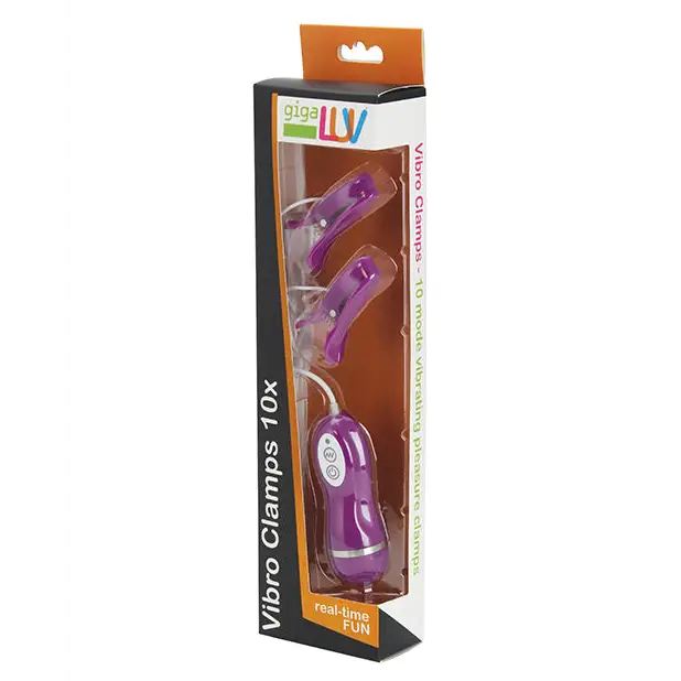 GigaLuv Vibro Clamps - 10 Functions Purple - Stimulators