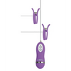 GigaLuv Vibro Clamps - 10 Functions Purple - Stimulators