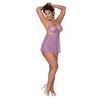 Girl Next Door Babydoll & Crotchless Panty Lilac L/XL - Lingerie - Packaged