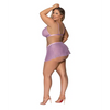 Girl Next Door Strappy Bralette w/Flirty Thong Skirt Lilac 2XL - Lingerie - Plus/Queen - Packaged