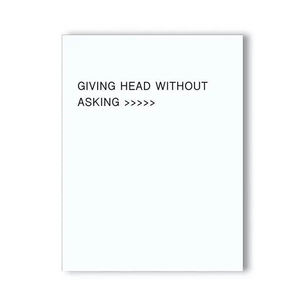 Giving Head Is Greater Than Naughty Greeting Card - Bachelorette & Party Supplies