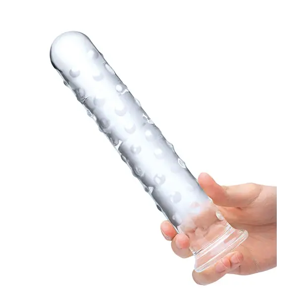 Glas 10’’ Extra Large Glass Dildo - Clear - Dongs & Dildos