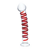 Glas 10’’ Mr. Swirly Dildo - Red - Dongs & Dildos