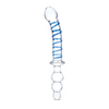 Glas 10’’ Twister Dual Ended Dildo - Blue - Dongs & Dildos
