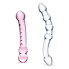 Glas 2 Pc Double Pleasure Glass Dildo Set - Dongs & Dildos