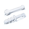 Glas 2 pc G-Spot Pleasure Glass Dildo Set - Clear - Dongs & Dildos
