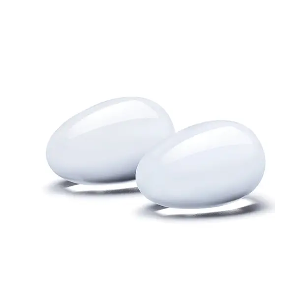Glas 2 pc Glass Yoni Eggs Set - Clear - Sexual Enhancers
