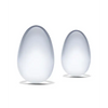 Glas 2 pc Glass Yoni Eggs Set - Clear - Sexual Enhancers
